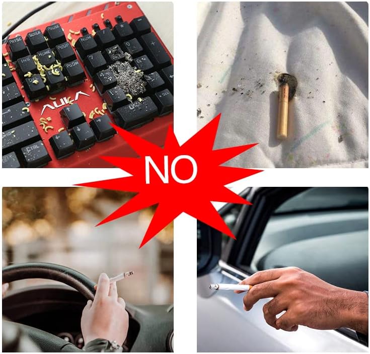 Miniatura 2 de Anti ceniza tubo humo la cubierta del cigarrillo portátil cenicero tapa al aire libre conducción viaje cigarrillo titular