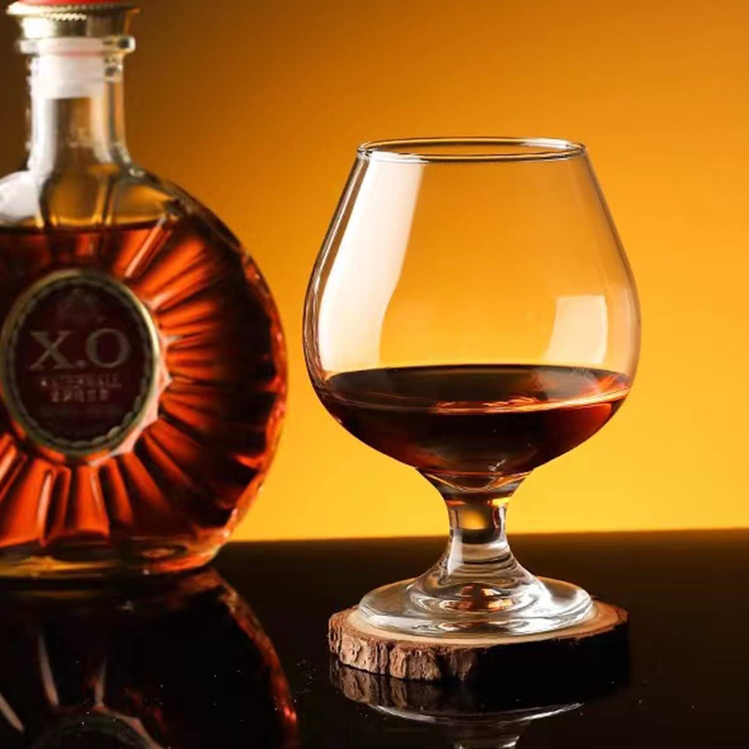 Toffing 9.45oz Large Brandy Snifter Glasses Set of 6,Crystal Cognac Glasses for Cognac,Brandy,Whiskey,Dishwasher Safe,Perfect for Home,Restaurants and Party 2