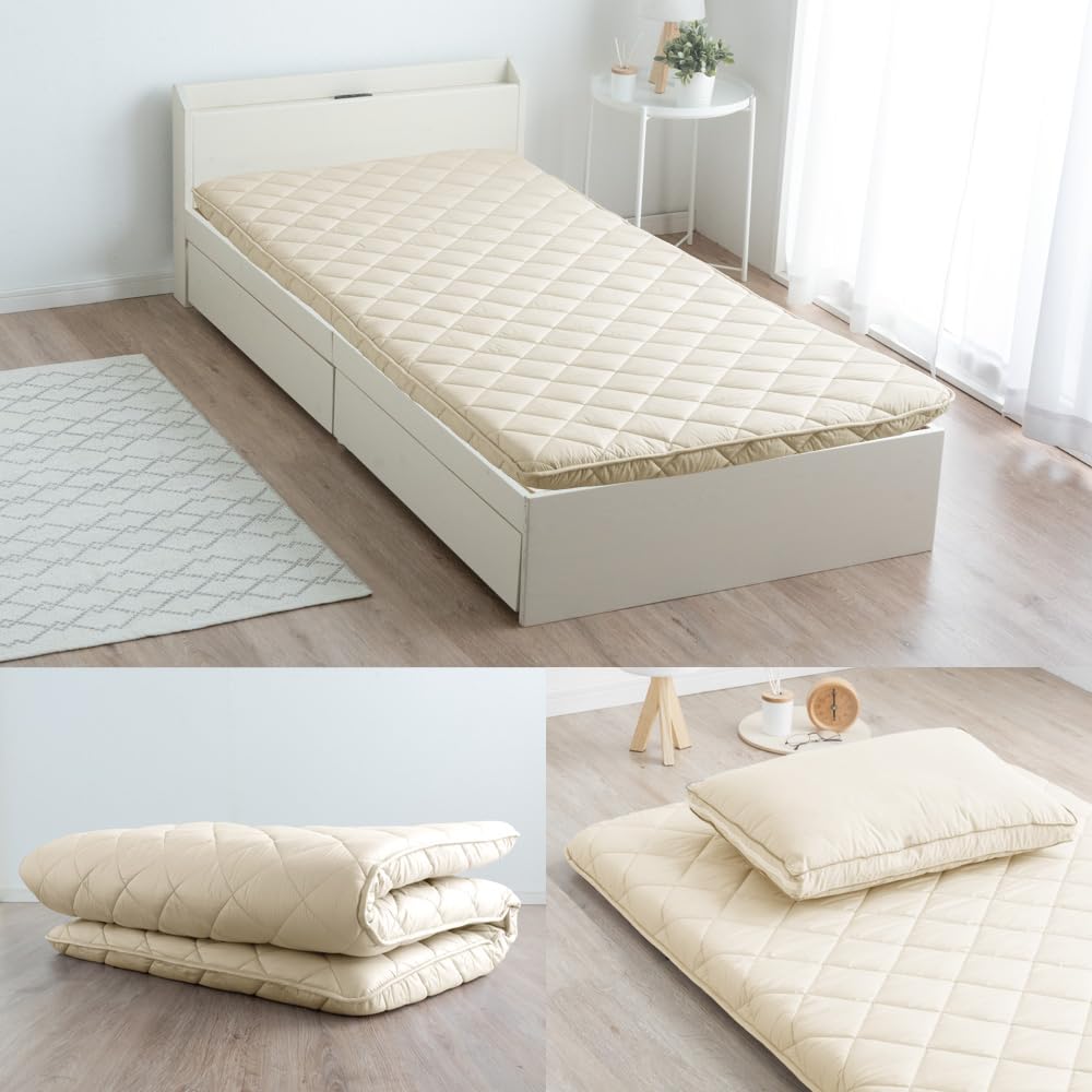 TANSU NO GEN Japanese Futon Mattress (Twin XL) – 3.5" Thick, 100% Cotton, Handmade In Japan, Floor Sleeping