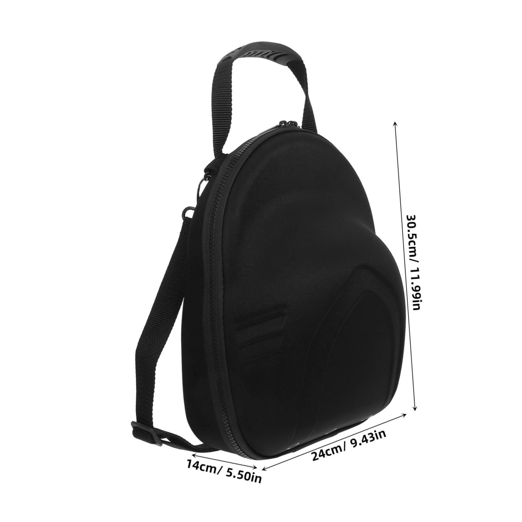 OKUMEYR Travel Hat Case for Baseball Caps Lightweight Eva Storage Carrier with Smooth Zipper Portable Cap Holder for Travel Protects From Scratches Black