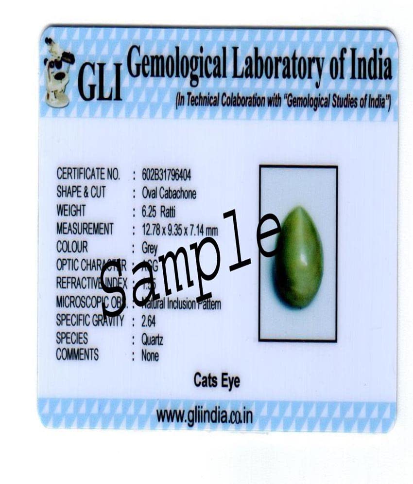 Gemme Original Lehsuniya Cat Eye haut de gamme de 3 à 12,50 Ratti - 3