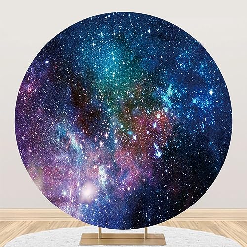 Cosmos espace galaxie fond photo rond de 2m pour homme et enfant