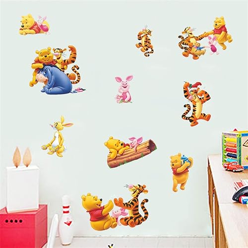 Miniatura 5 de Winnie The Pooh - Adhesivo de dibujos animados para niños, decoración de pared, autoadhesivo, PVC