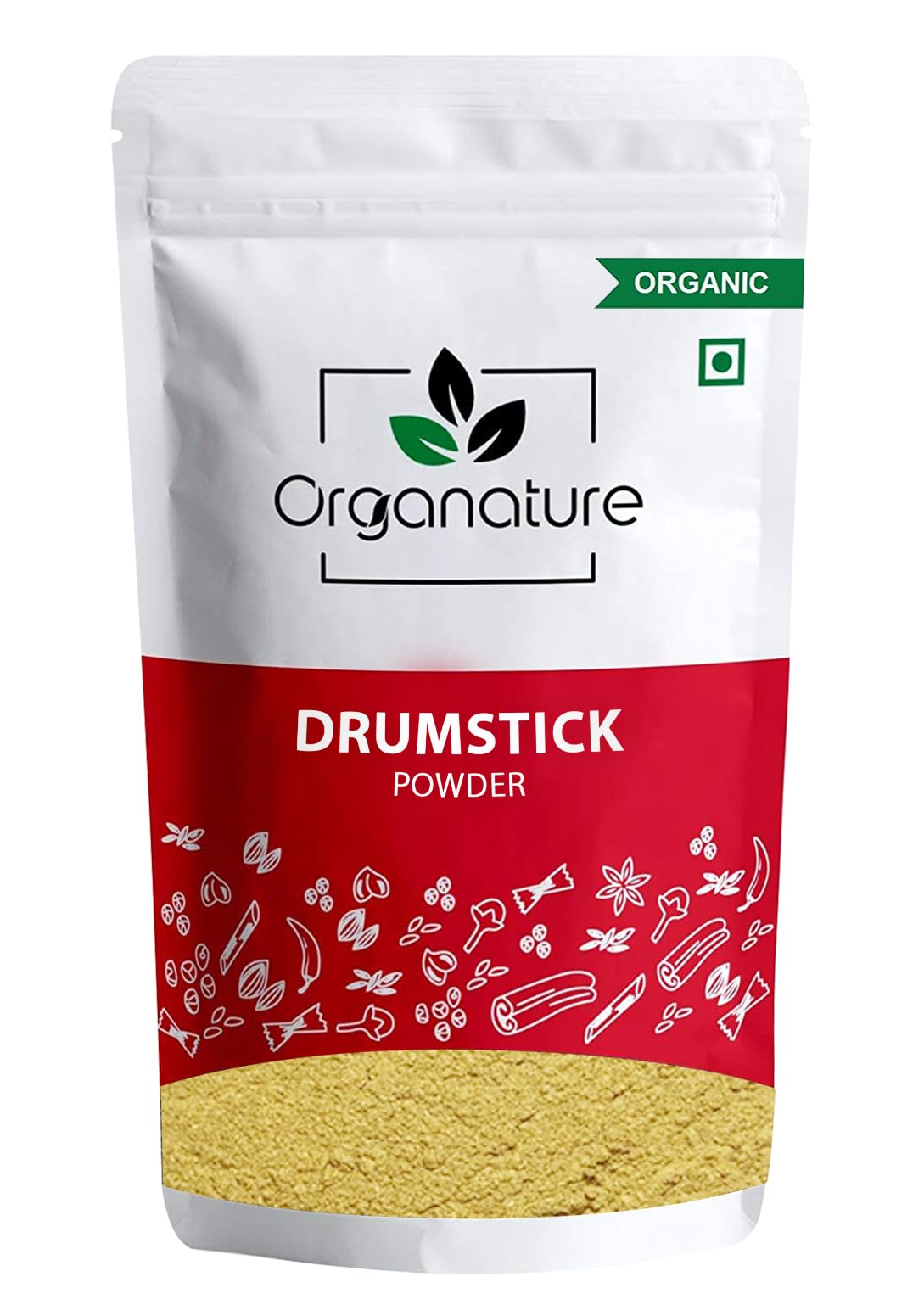 Organature Organic Drumstick Powder (Moringa) 200 gram – Dry drumstick powder | 100% Natural Super food | Herbal Ayurvedic Supplement
