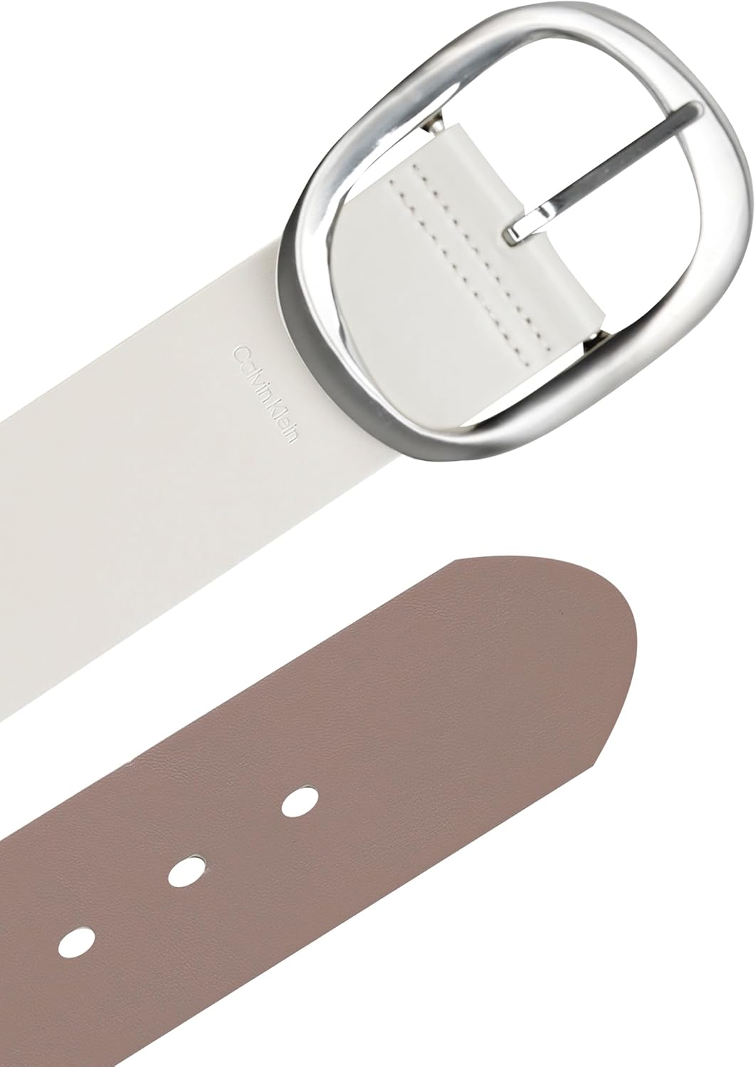 Calvin Klein Women's Two-in-One Flip-to-Reverse Statement Buckle Wide Fashion Reversible Belt (Regular & Plus Sizes) - Image 6