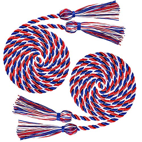 Agltp Graduation Honor Cords - 2 Pack 3-Colored Braided Honor Cords Double Graduation