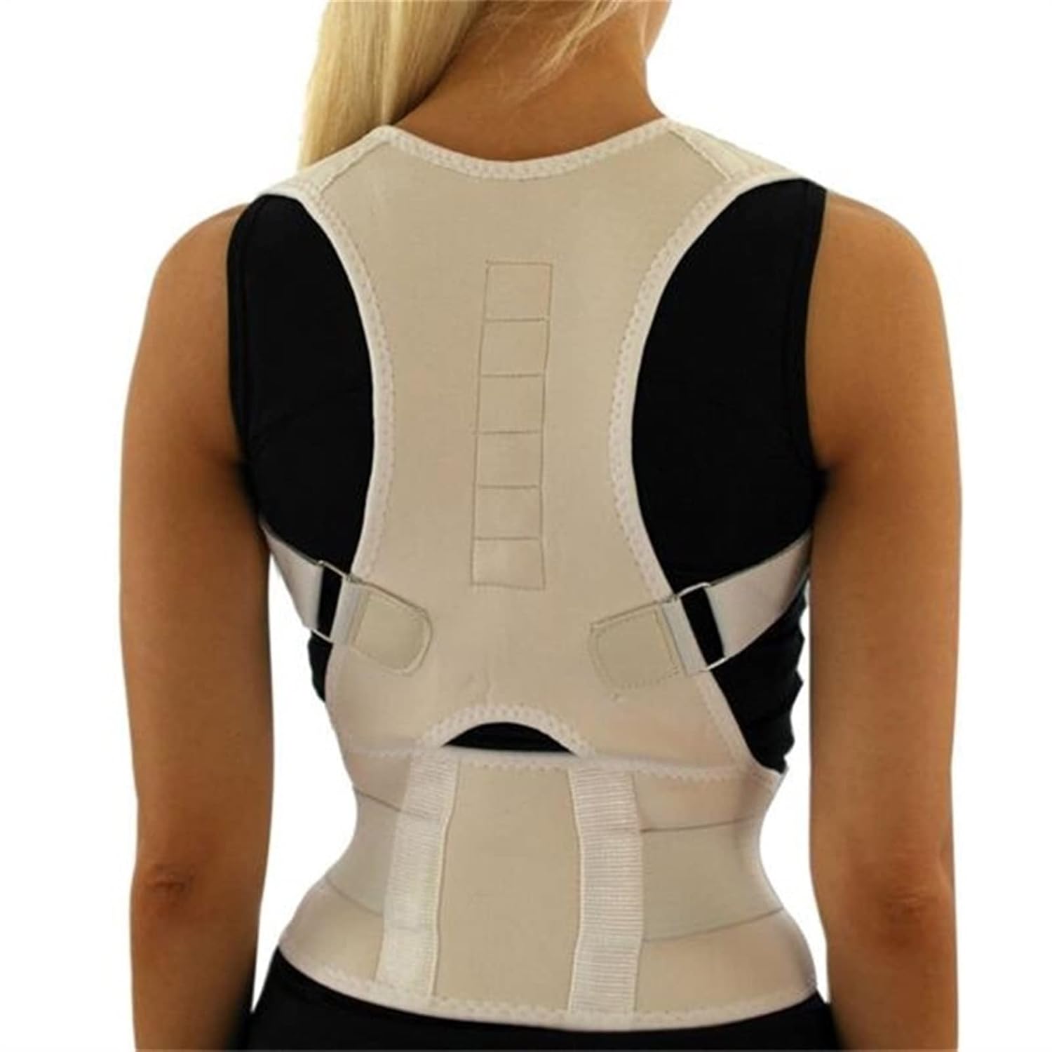 Back Corrector Magnetic Therapy Adult Corset Shoulder Lumbar Bandage Spine Support Belt Correct Health and Relaxation good