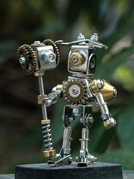 Mechanical Blind Box Series Mechanical Saints Series Retro Metal Wind Handcuffed Machine Alpha Blind Box Boys Gift-All Boxes with Tools_Small Metal