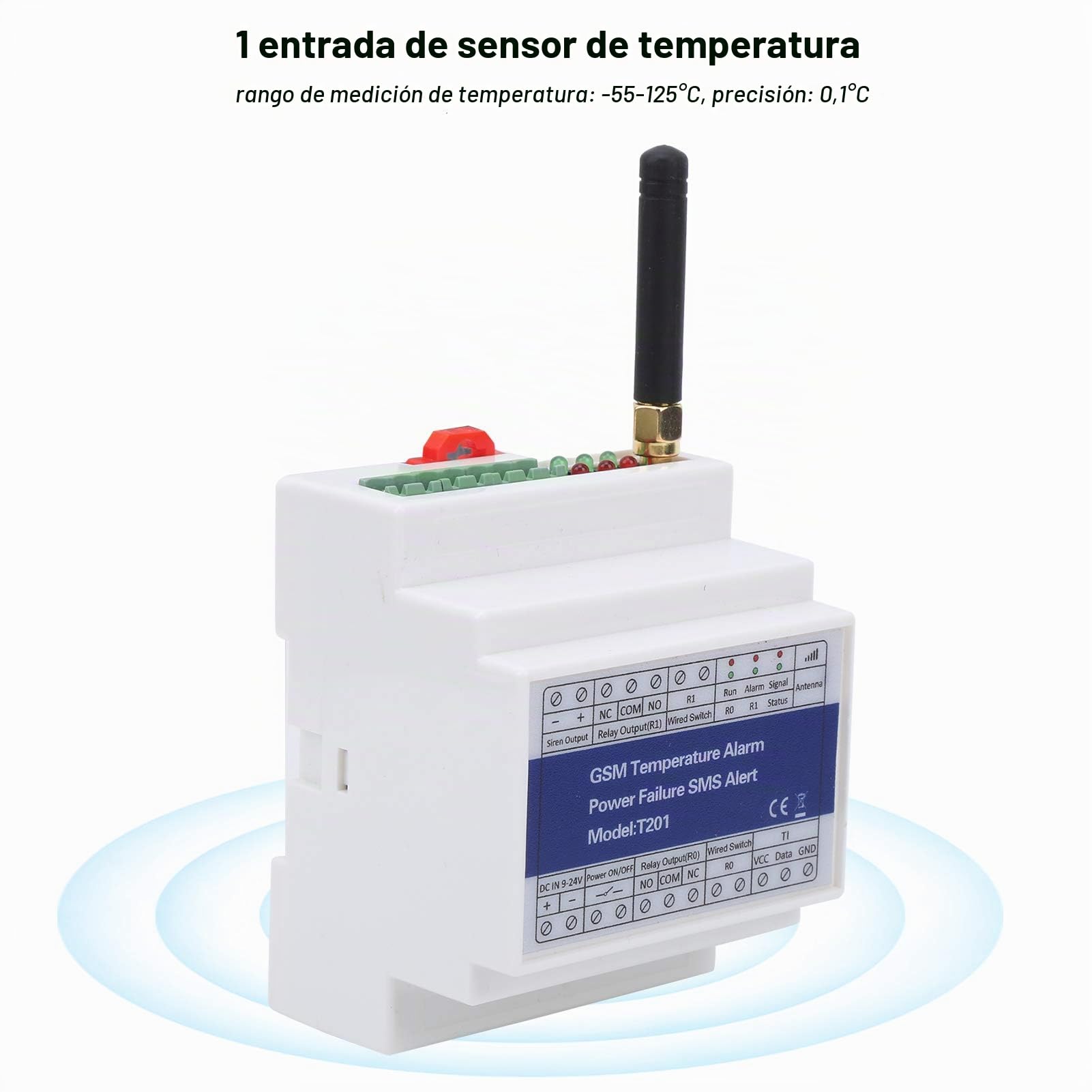 Controlador gsm SMS Alarma Alarma de Temperatura Monitoreo del Estado de energía Interruptor de relé Remoto Informe del Temporizador