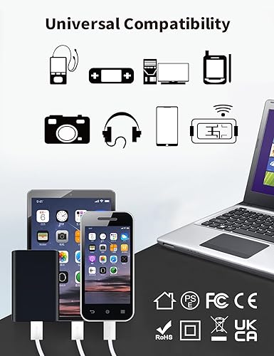Miniatura 6 de Adaptador de viaje universal, enchufe de viaje internacional con 4 puertos USB, cargador de pared de viaje en todo el mundo para EE. UU./Reino