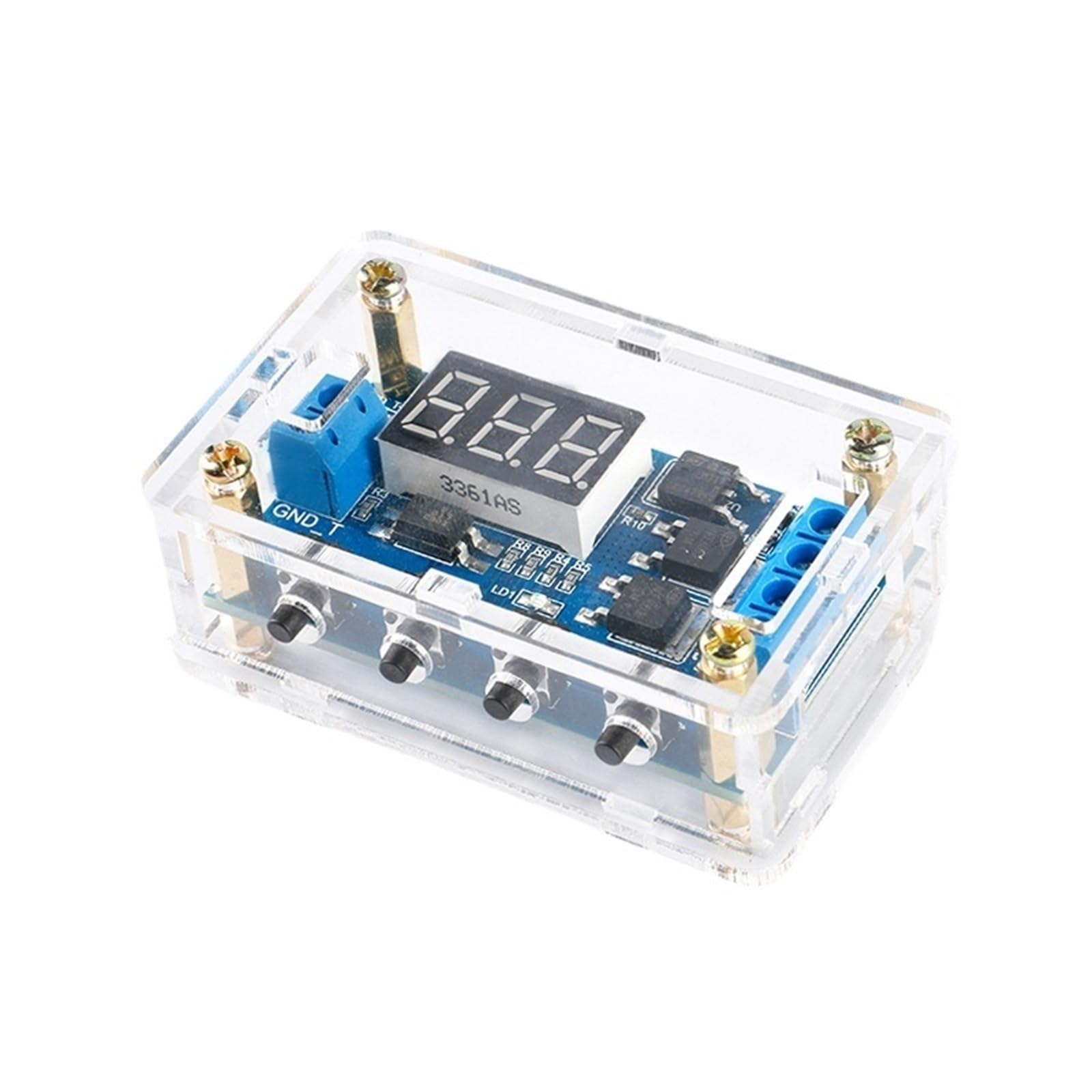 1 pz DC ​​12V 24V Dual MOS LED Digitale Temporizzatore Ritardo Relè Trigger Ciclo Timer Ritardo Interruttore Circuito Scheda Temporizzazione Modulo di Controllo Fai da Te(Only module)