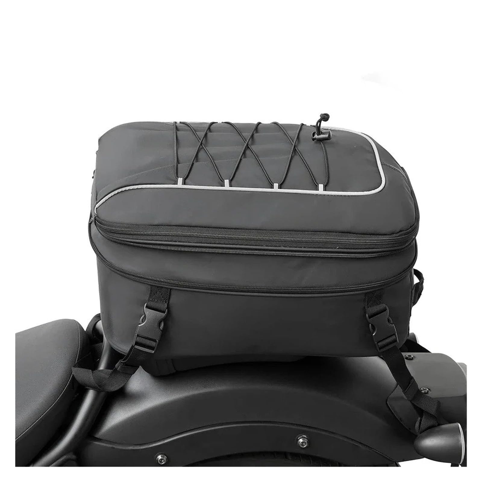 Borsa Per La Sella Della Moto Posteriore Posteriore Con Copertura Antipioggia, Borsa Per Casco Da Moto, Zaino Portaoggetti