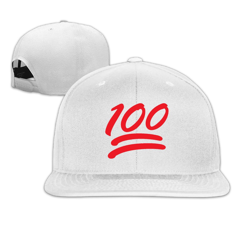 Red 100 Number Emoji Cool Snapback Hip-pop Baseball Cap -8 Colors