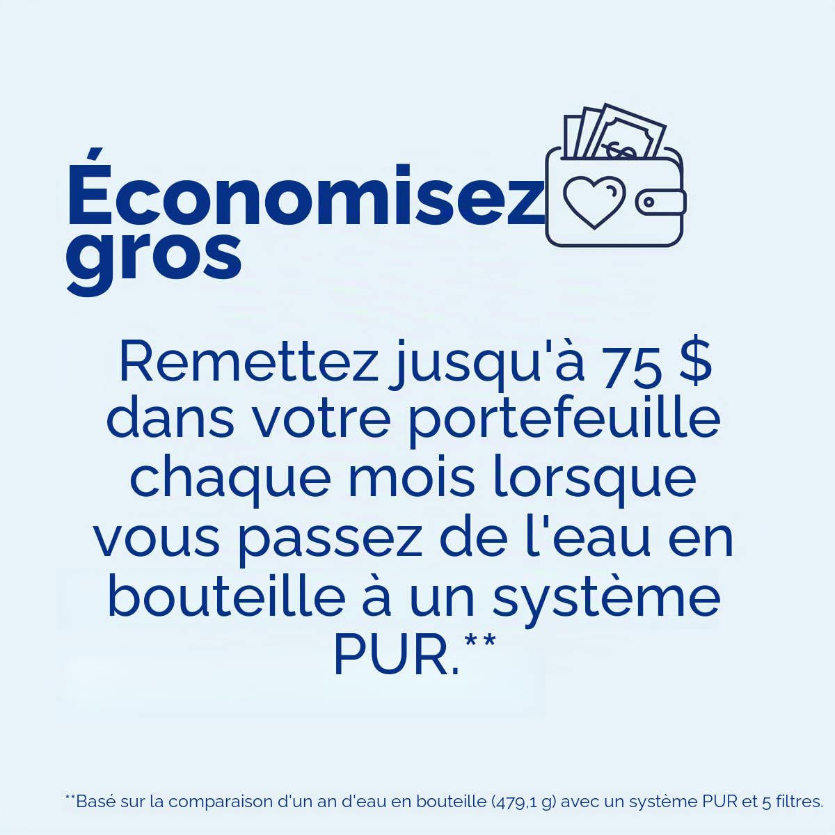 Système de Filtration d'eau Basique Pur pour Robinet, PFM350V