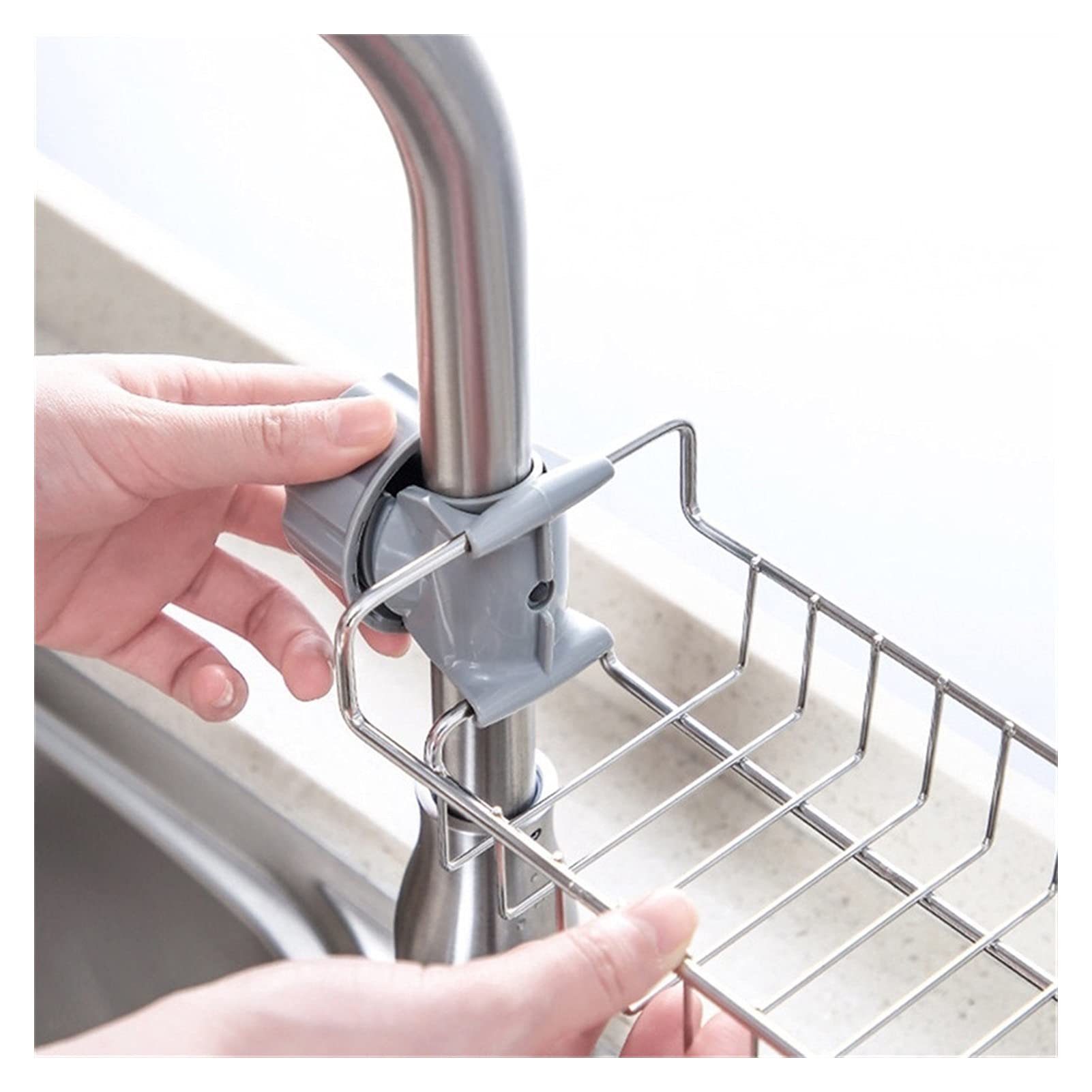 Escurridores Cesta de drenaje Fregadero ajustable Estructura de drenaje Esponja Almacenamiento de grifo Grifo Soporte Jabón Desagüe Estante Canasta Cocina Accesorios de baño Cesta de Drenaje