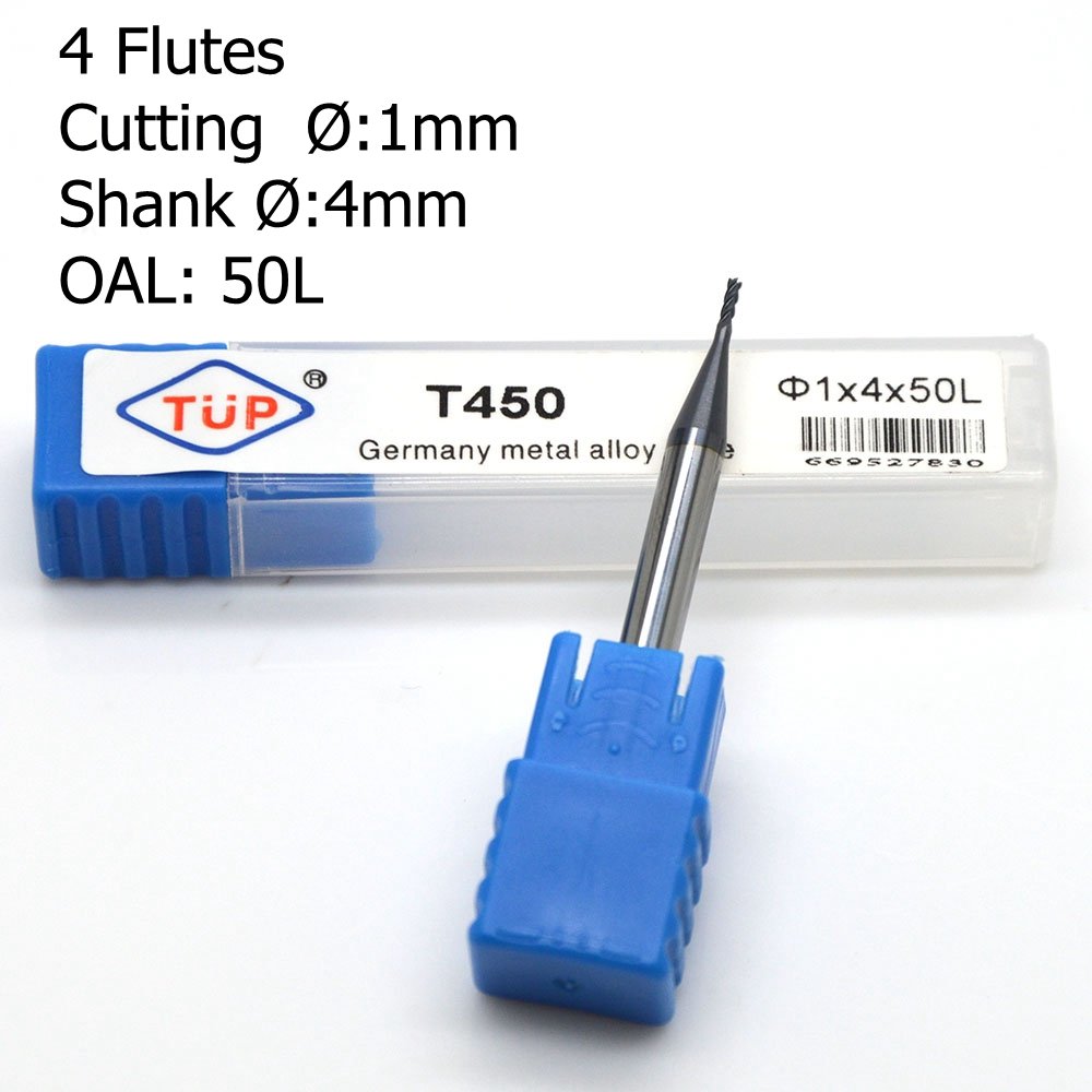 Ougar8 1 2 3 4 6 8mm CNC Lathe Milling Cutter Carbide Center Cutting Spiral Router Bits Tungsten TiAlN Coated Engraving Cutting End Mill Square Metal Woodworking Machine Endmills Tool(6pcs)