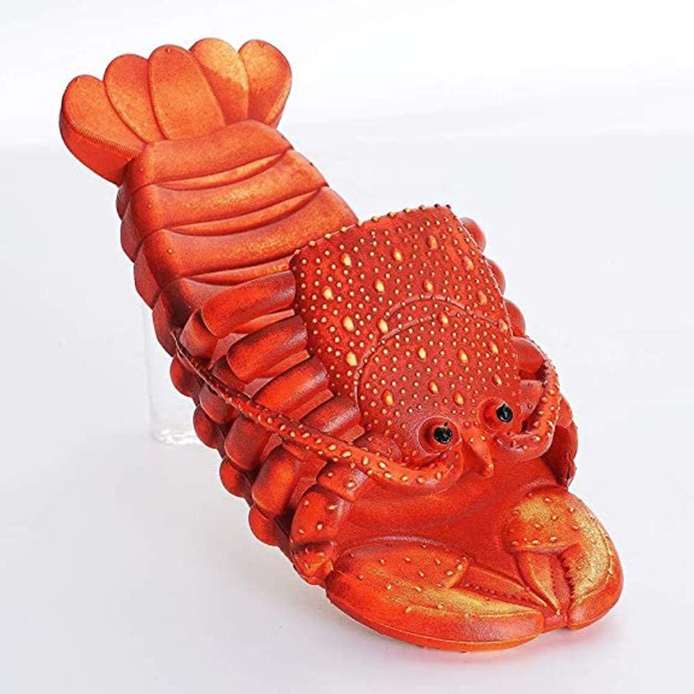 Asifn Sandale Homard Douche Pantoufles D'été Drôle Animal Tongs Enfants Mignon Chaussures De Plage Femmes Doux Creative Sandales Hommes Casual Diapositives Étanches