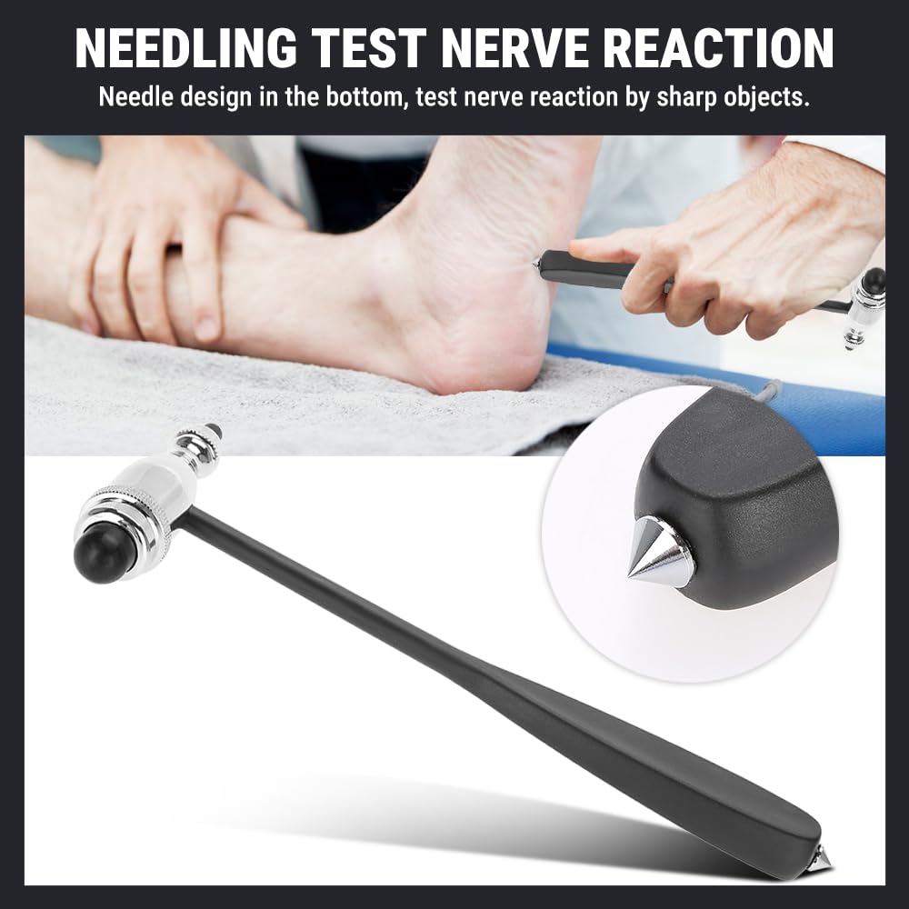 Marteau à réflexes, marteau neurologique médical, réflexe musculaire, marteau à percussion diagnostique, outil de Massage de relaxation pour le dos, les soins de santé