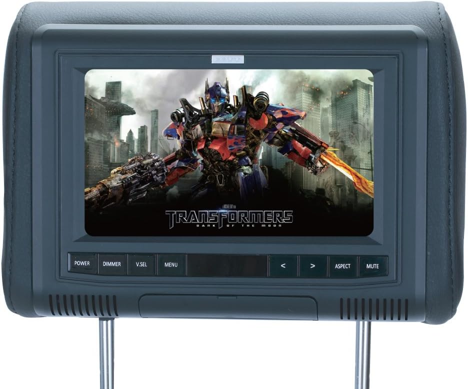 SAVV LM-78 7-Inch Wide Rainbow Headrest Pillow Monitor