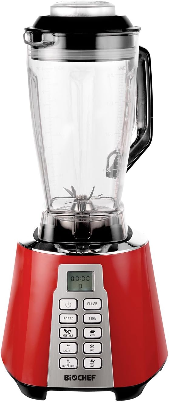 BioChef Nova Blender - High Speed Power Blender and Smoothie Maker - 1600 W, 28000 RPM, 2L BPA-Free Jug with 6 Programs & Pulse Function