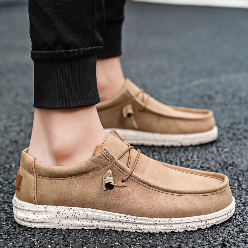 Men's Fashionable Slip-On Loafers - Comfortable & Versatile Casual Sneakers, Blue with White Sole, Floral Lining, Seasons Outdoor Wear3