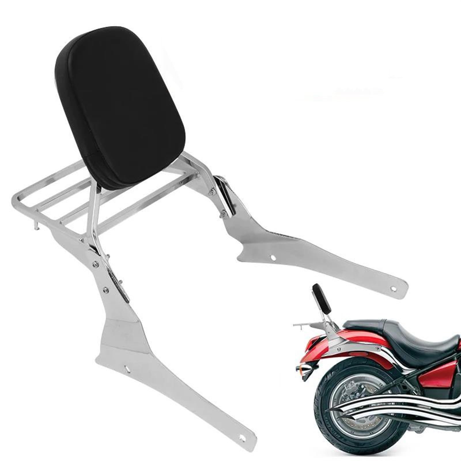 Portaequipajes Respaldo para Pasajero de Motocicleta con portaequipajes para Suzuki para Boulevard para M50 2005 2006 2007 2008 2009 2010 2011 Portaequipajes Trasero Motocicleta