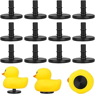 12 Packs Rubber Duck Mount Jeep Duck Holder Plastic Duck Plug Holder for Jeep Dash Rubber Duck Holder for Display Jeep Ducking Gifts-Black(Excluding Rubber Duck)