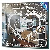 Spiegel mit Gravur Ihrer persönlichen Daten