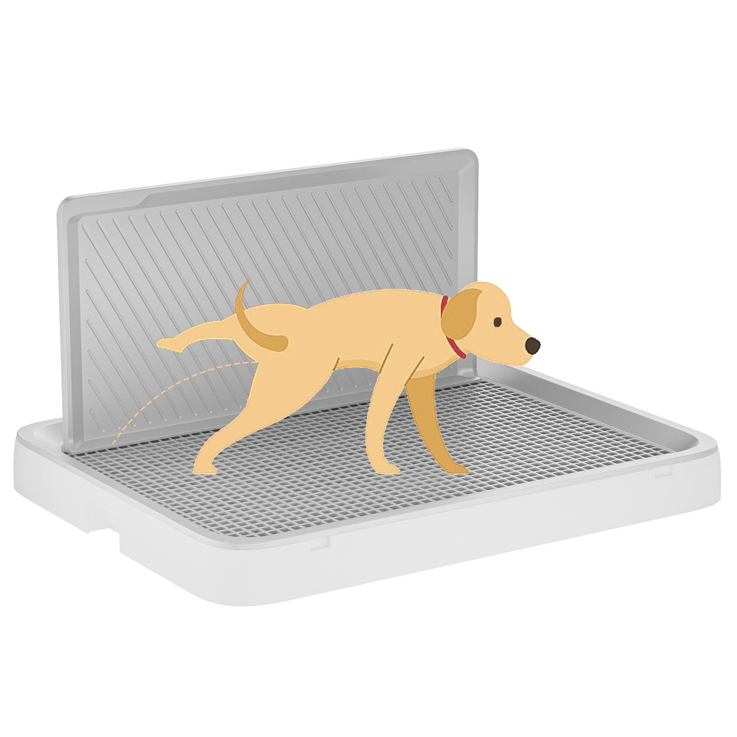 ALL FOR PAWS Dog Potty Tray Indoor Dog Pee Pad Holder Toilet Puppy