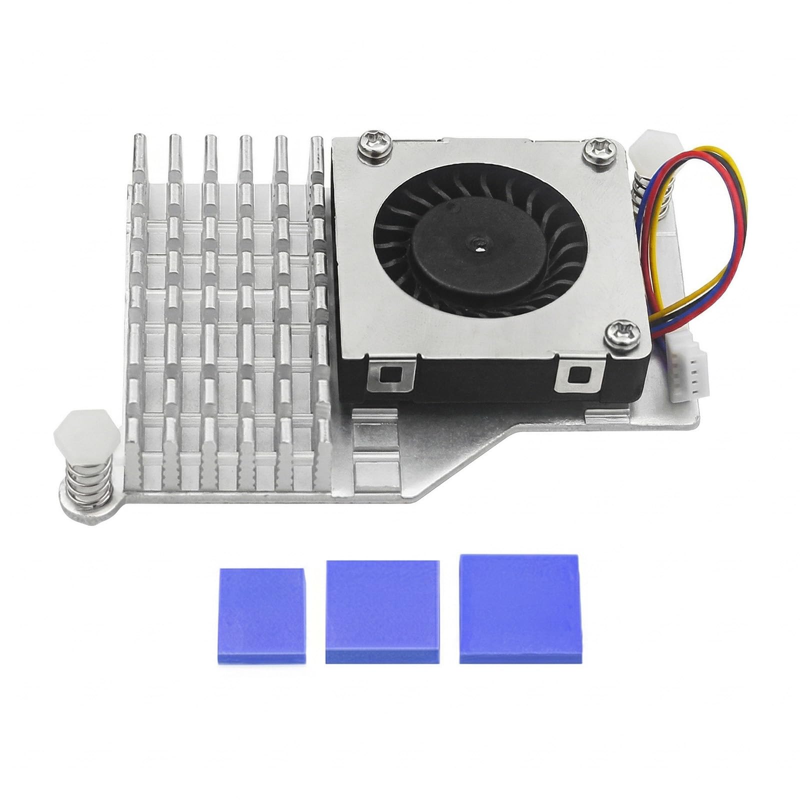 Zolara Active Cooler Raspberry Pi 5 Dissipateur Thermique avec Ventilateur PWM 5V 100mA, Radiateur Aluminium pour Ras-Pi 5 4GB 8GB 16GB, Refroidissement Actif Silencieux et Contrôle Automatique