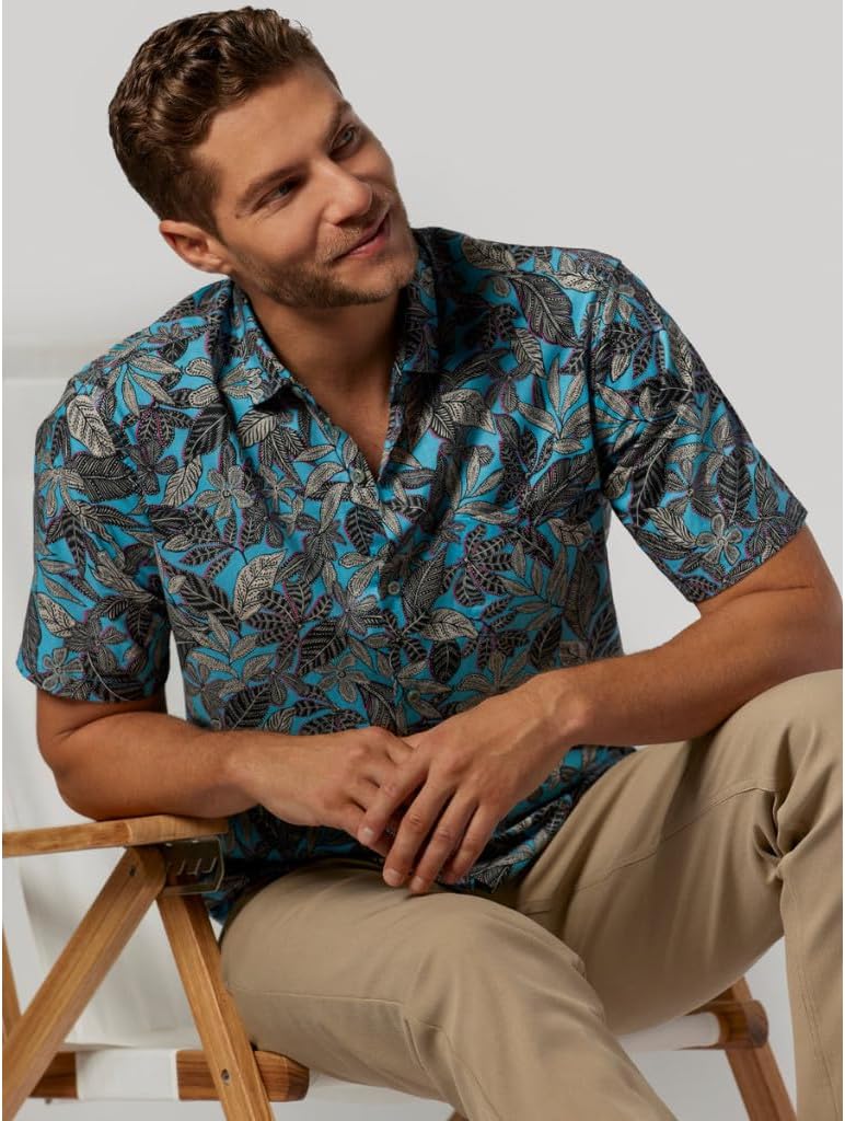 Tori Richard Men's Taccada Short Sleeve Cotton Lawn Button Up Shirt - Image 2