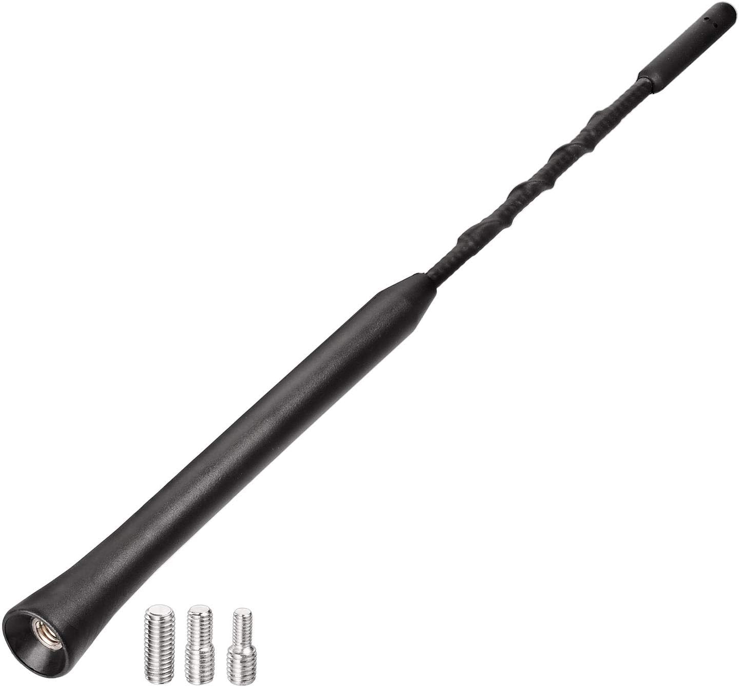 Bingfu Universal Vehicle Roof Mount Rubber Car Antenna Replacement Mast 9inch Vehicle FM AM Stereo Universal Roof Mounted Antennas
