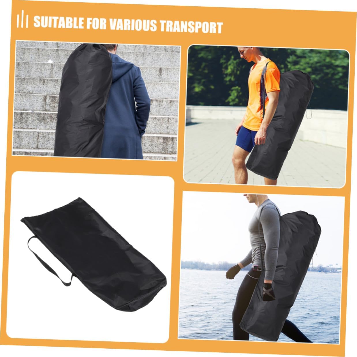 Toddmomy 2pcs Umbrella Stroller Carry Bags for Airplane Gate Check, Nylon Foldable Stroller Carrying Covers for Trips and Transit