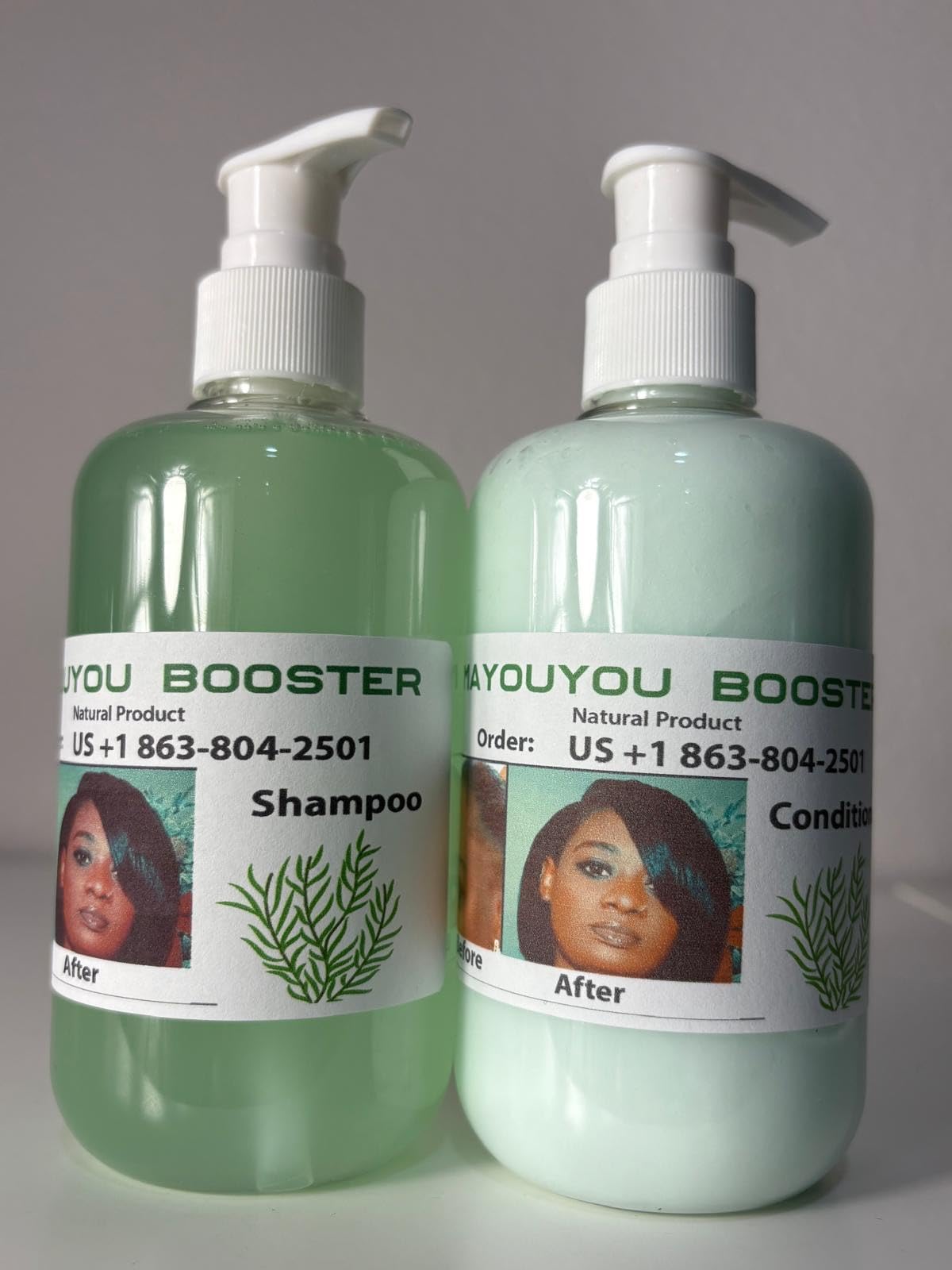 Mayouyou Booster Natural Shampoo and Conditioner Set