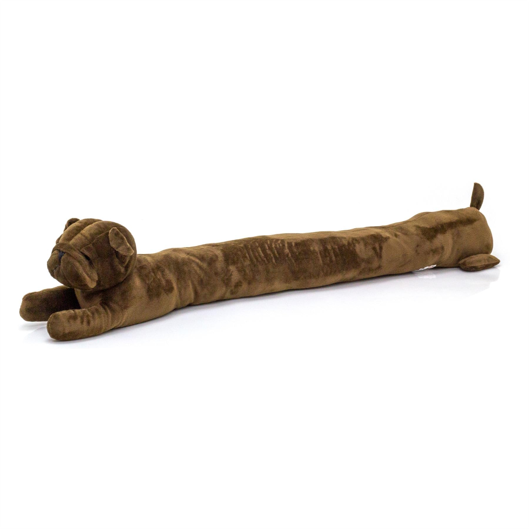 Carousel Pug Draught Excluder | Plush Fabric Pug Dog Draft Excluder Animal Door Draught Excluder | Draught Excluder For Doors Door Draught Cushion - Brown