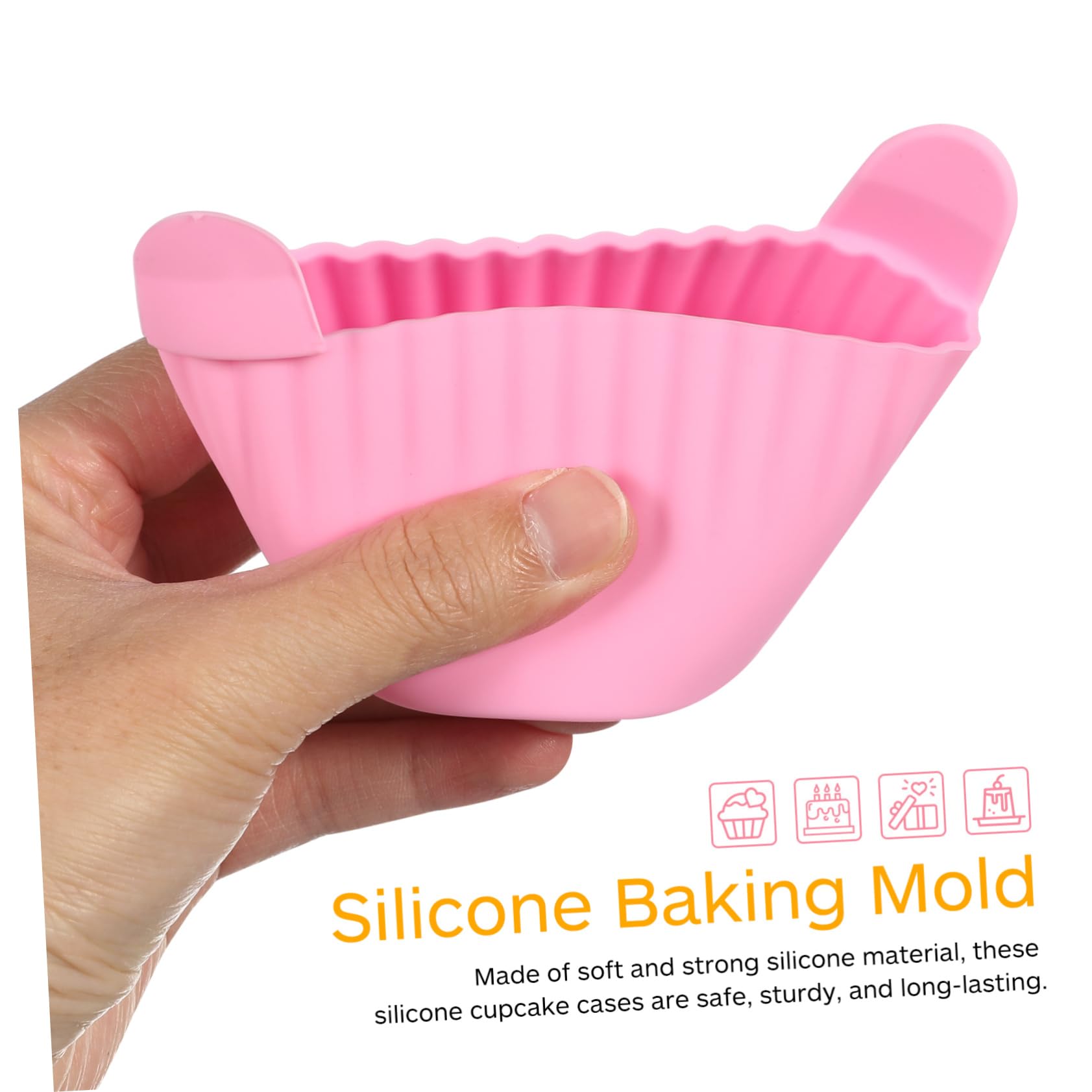IMIKEYA 5 Sätze Waffelform Muffinblech Backförmchen Muffinförmchen Für Die Heißluftfritteuse Muffinförmchen Zum Backen Von Muffinformen Zubehör Für Heißluftfritteusen 4 Stück * 5