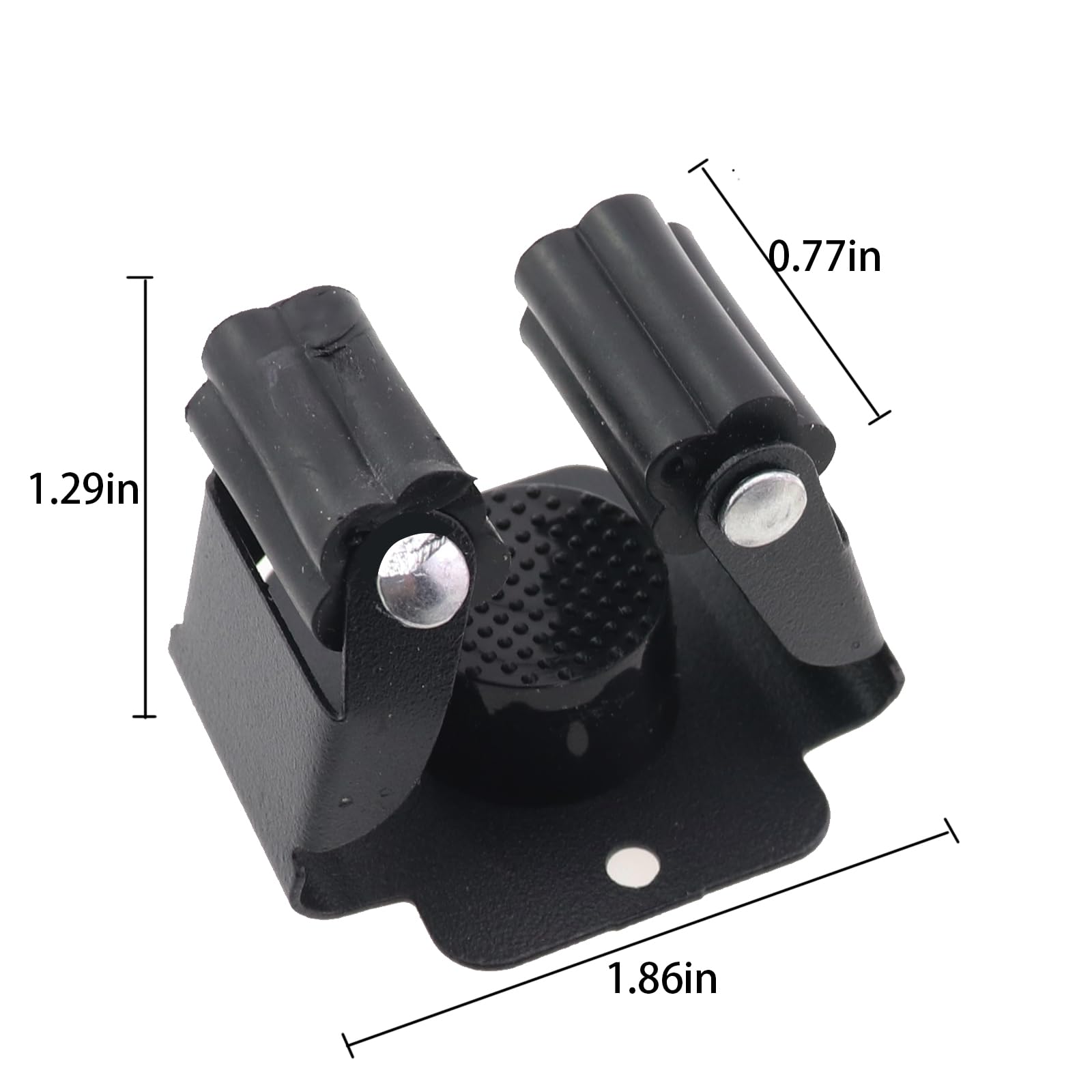 Caishun 6PCS Broom Holder Wall Mount 50mm Dustpan Gardening Tools Mop Clip Broom Holder Wall Mount for Garage Garden Shed Storage System Laundry Home Kitchen Organizer Black