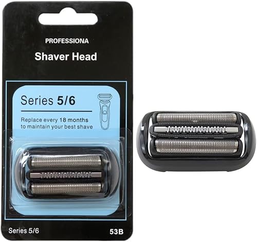Versión avanzada 53B Pieza de repuesto para afeitadora Braun Series 56, cabezal de repuesto para afeitadora eléctrica Braun Series 5020s, 5018s,