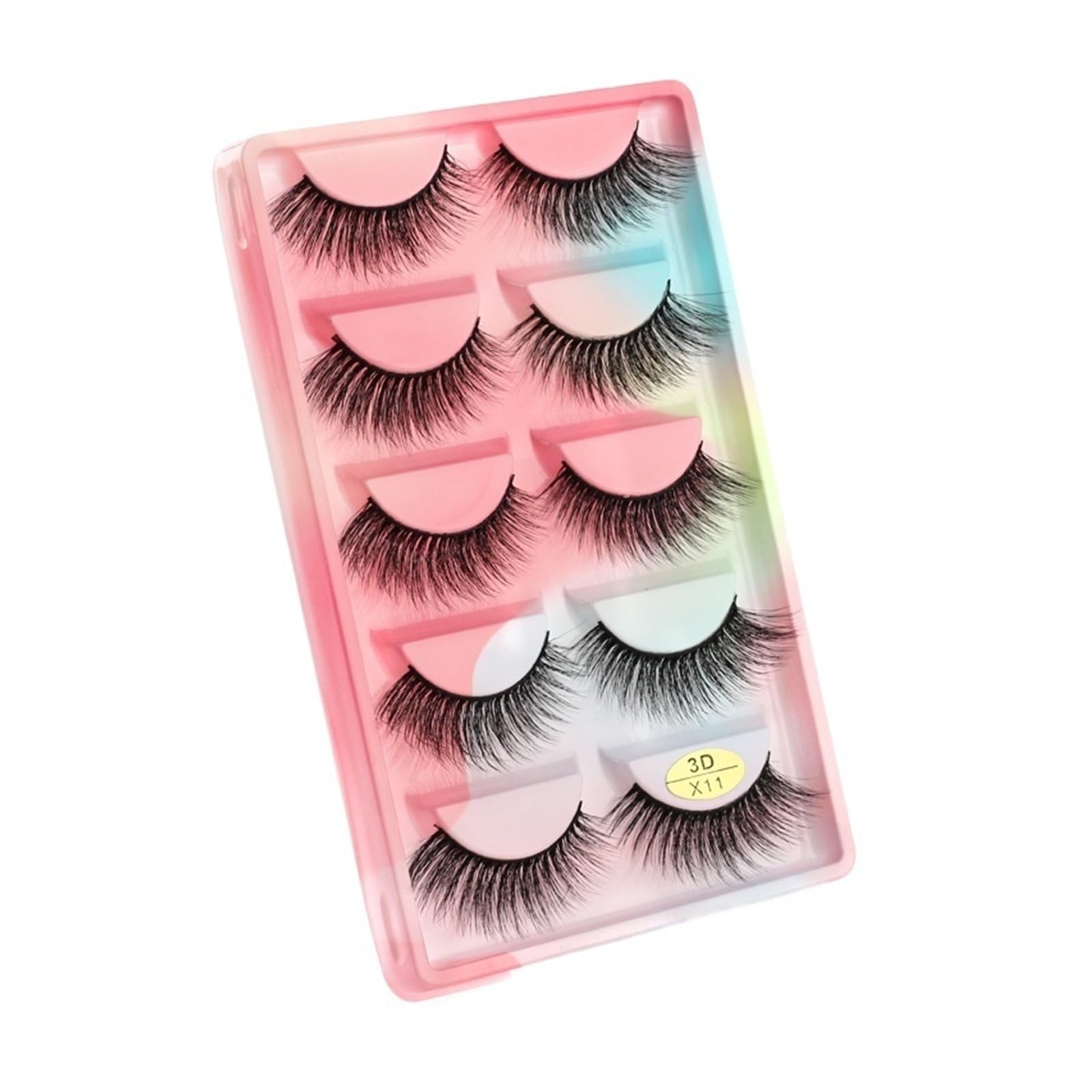 UAMOU Mink Eyelashes 10 50 100 Boxes Wispy 3D Mink Lashes Makeup Natural Long Volume False Eyelashes Bulk