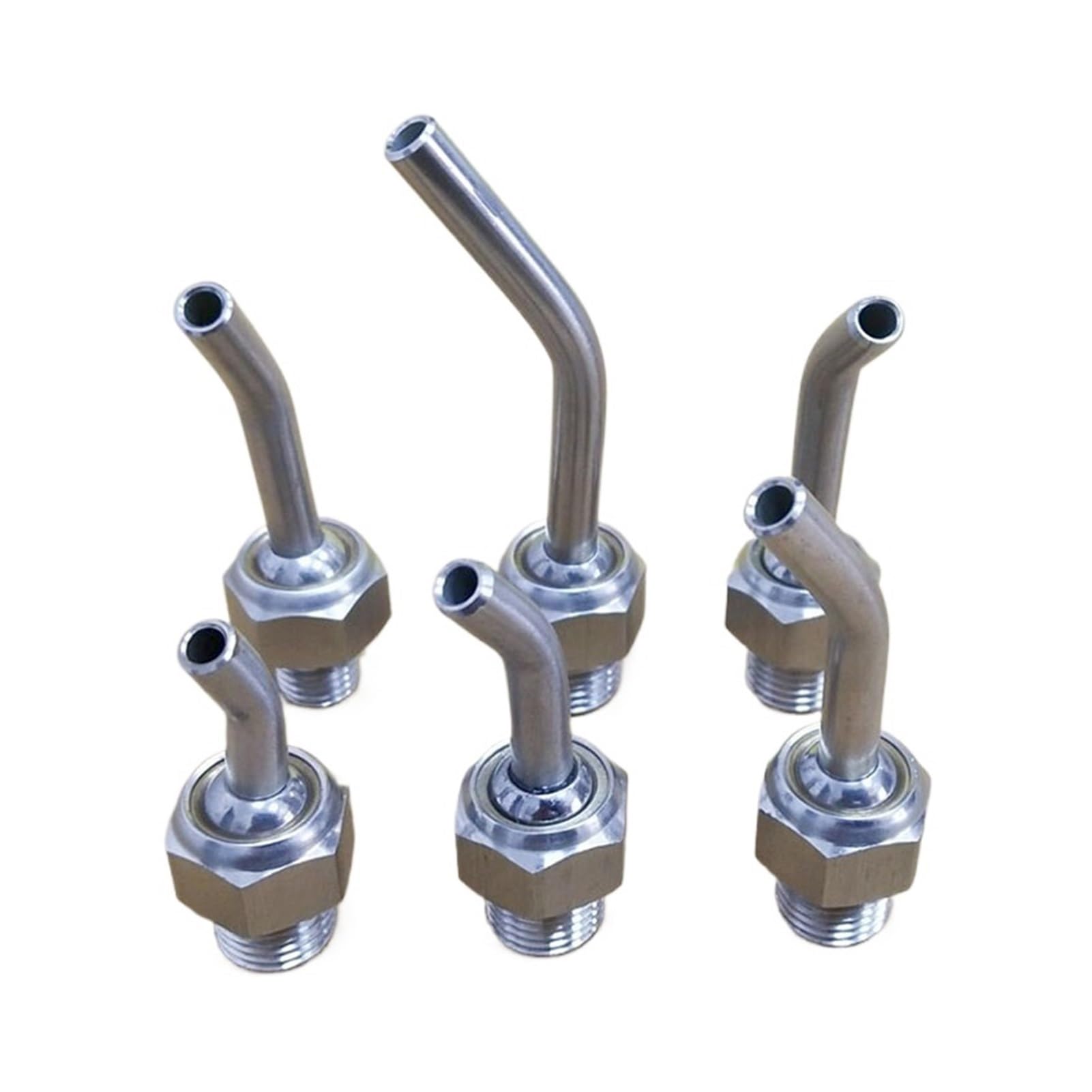 1 pz. Ugello di raffreddamento a gomito regolabile universale for torretta di tornio CNC in acciaio inossidabile SS304(L40mm,OD 5MM ID 3MM_1/8")