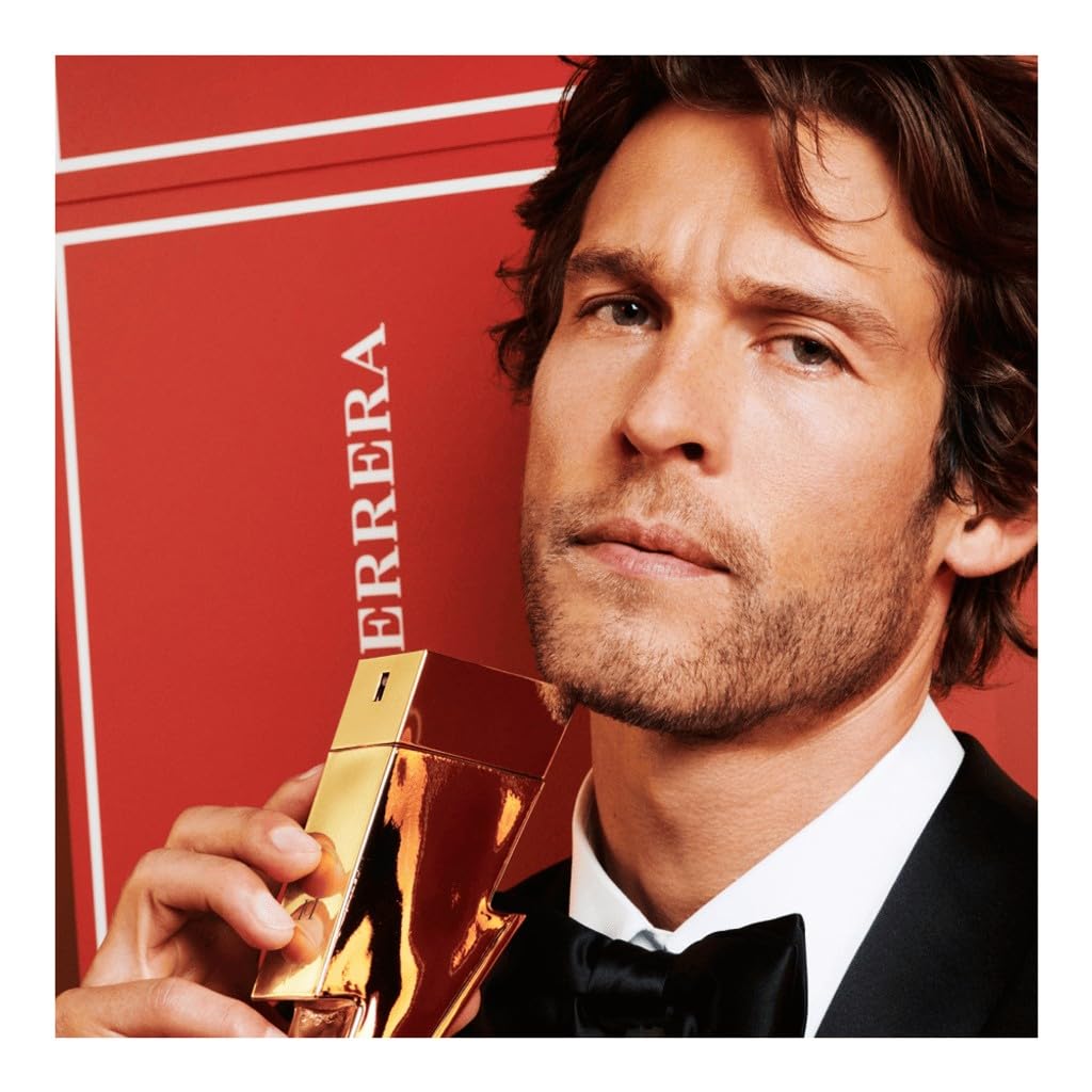 Carolina Herrera Bad Boy Gold Fantasy Eau De Toilette Spray for Men, 3.4 Ounce