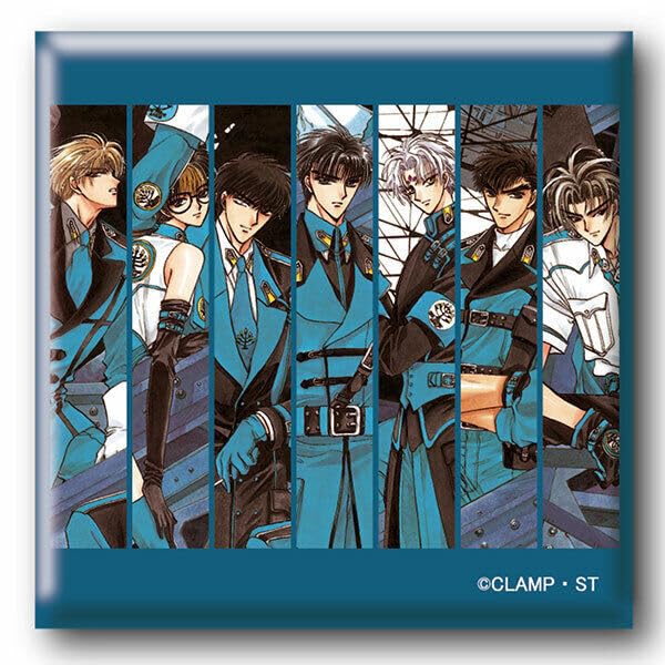 Amazon.co.jp: CLAMP『X』エックス スクエア缶バッジ 地の龍 グッズ