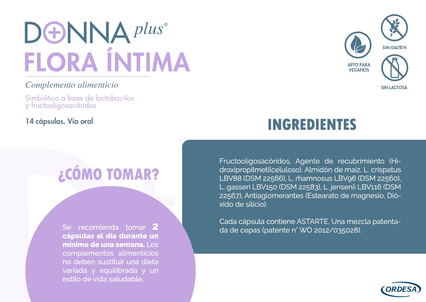 Ozoaqua DONNA PLUS+ Intimflora 14 Kapseln