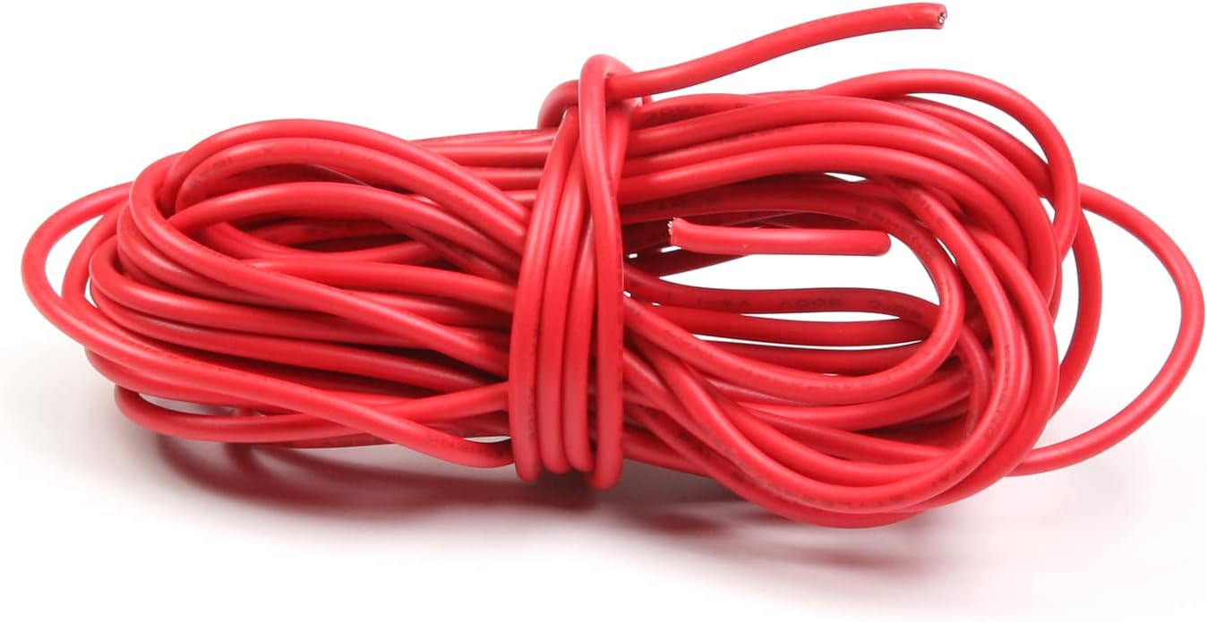 Fielect PVC Electrical Wire 22 AWG Tinned Copper Stranded Hook-up Wire 65.6ft Colorful