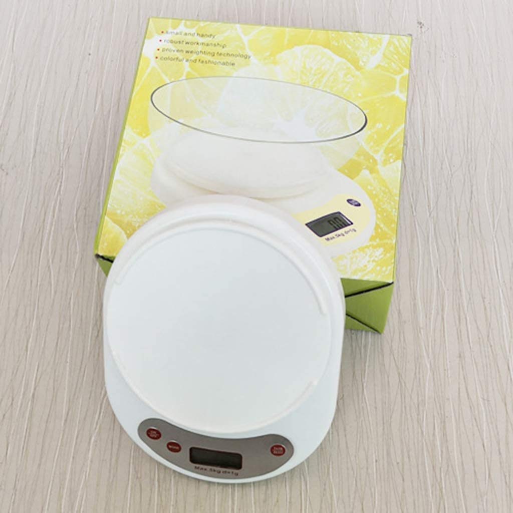 Wagi elektroniczne Wysokiej precyzji elektroniczna waga kuchenna Mini wielofunkcyjna waga spożywcza z odłączaną misą Funkcja tarowania(Jeden kolor-2kg/0,1g