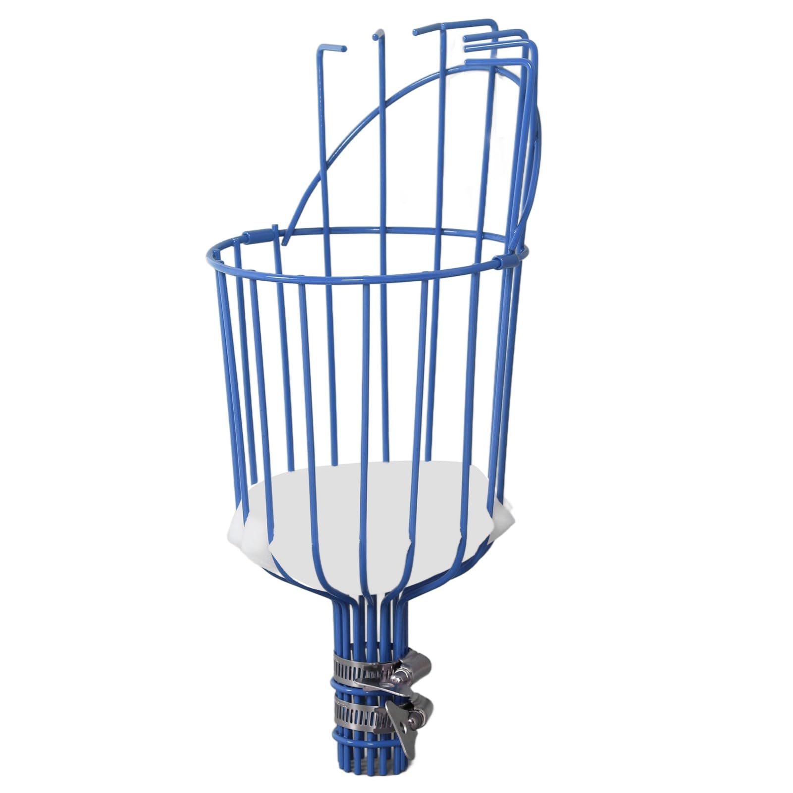 Cesta Cosechadora de Frutas, Herramienta de Recolección de Huerto, Accesorio para Cosechadora de Frutas, Herramienta Recolectora de Frutas Ajustable con Cojín para Evitar (BLUE)