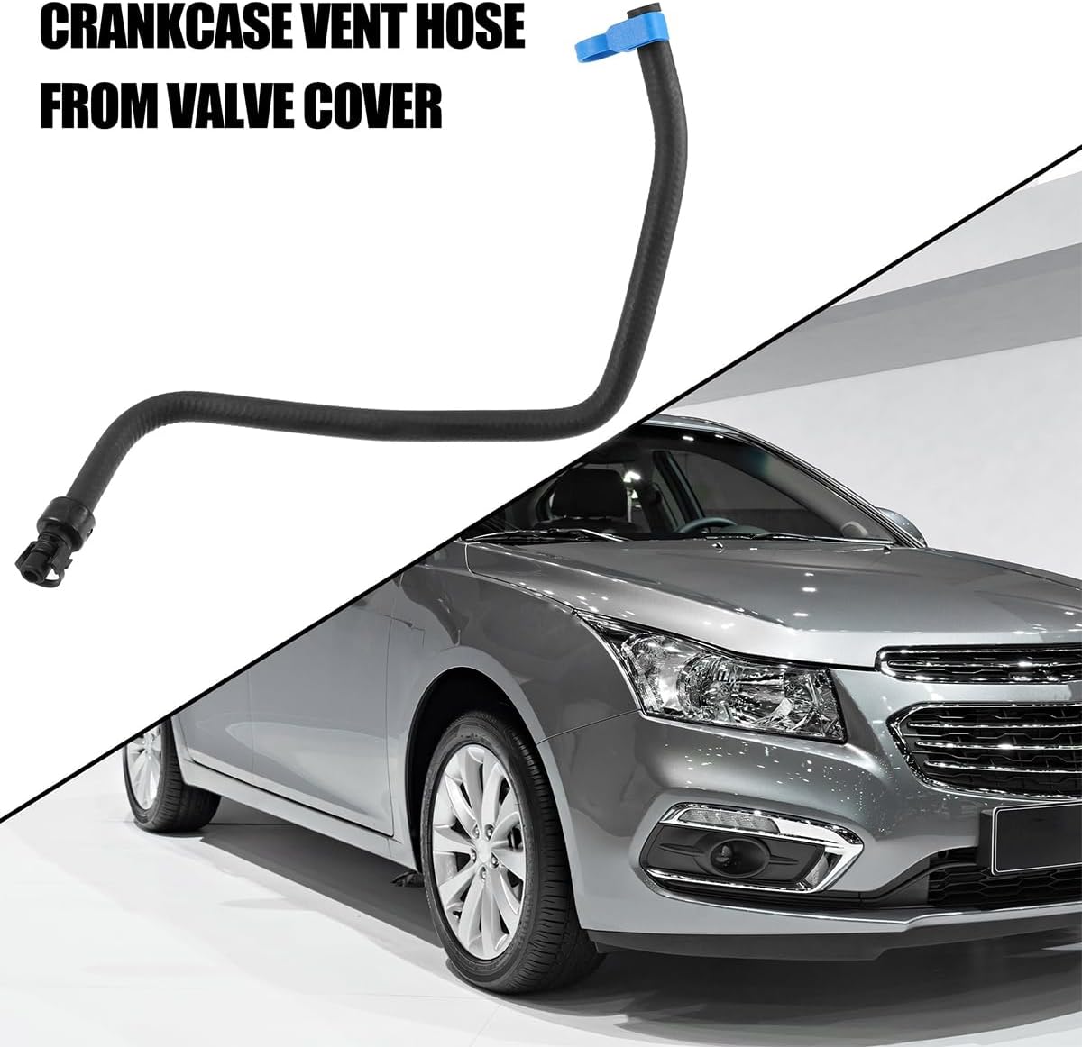 AUCELI Car Coolant Hose, Automotive Professional Radiator Hose for Engine Coolant Recovery Tank, High Performance Replacement OEM#13251447 13408385, Universal for SUV, Truck, RV and More