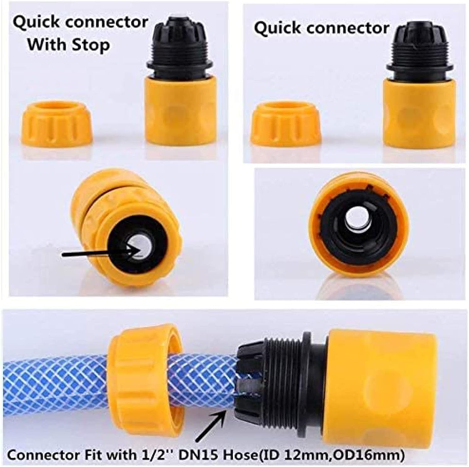 VReder Garden Hose Fitting Set, including Hose End Quick Connector
