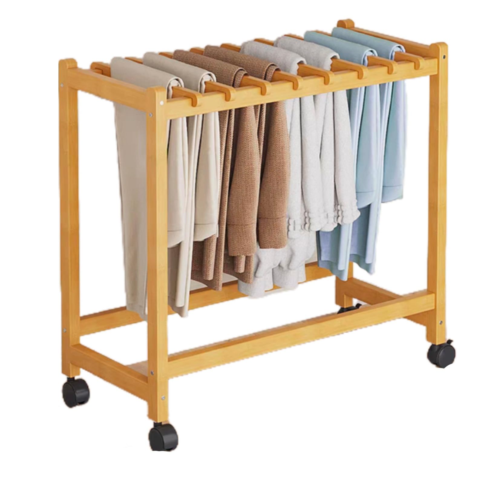 Portant à vêtements pour jupes et jeans qui simplifie le rangement quotidien
