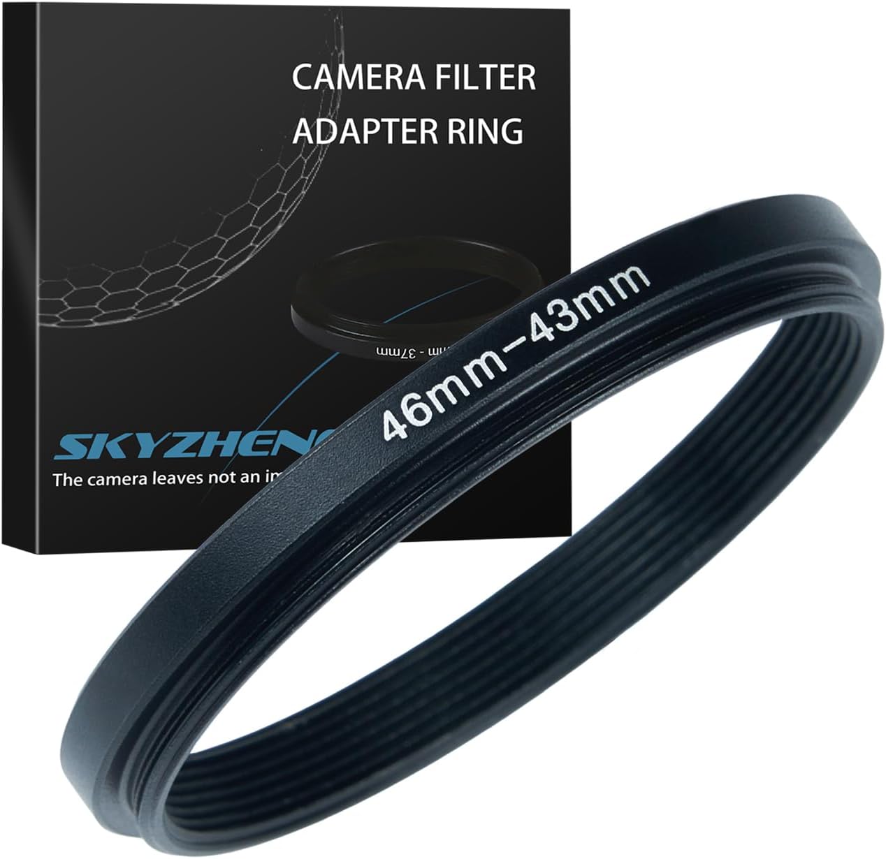 46mm to 43mm Step Down Ring Filter Adapter Metal Ring Step Down Rings Adapter Filter Compatible with All 43mm UV,CPL,ND,Lens Hood,Threaded Lens ect (46mm to 43mm)
